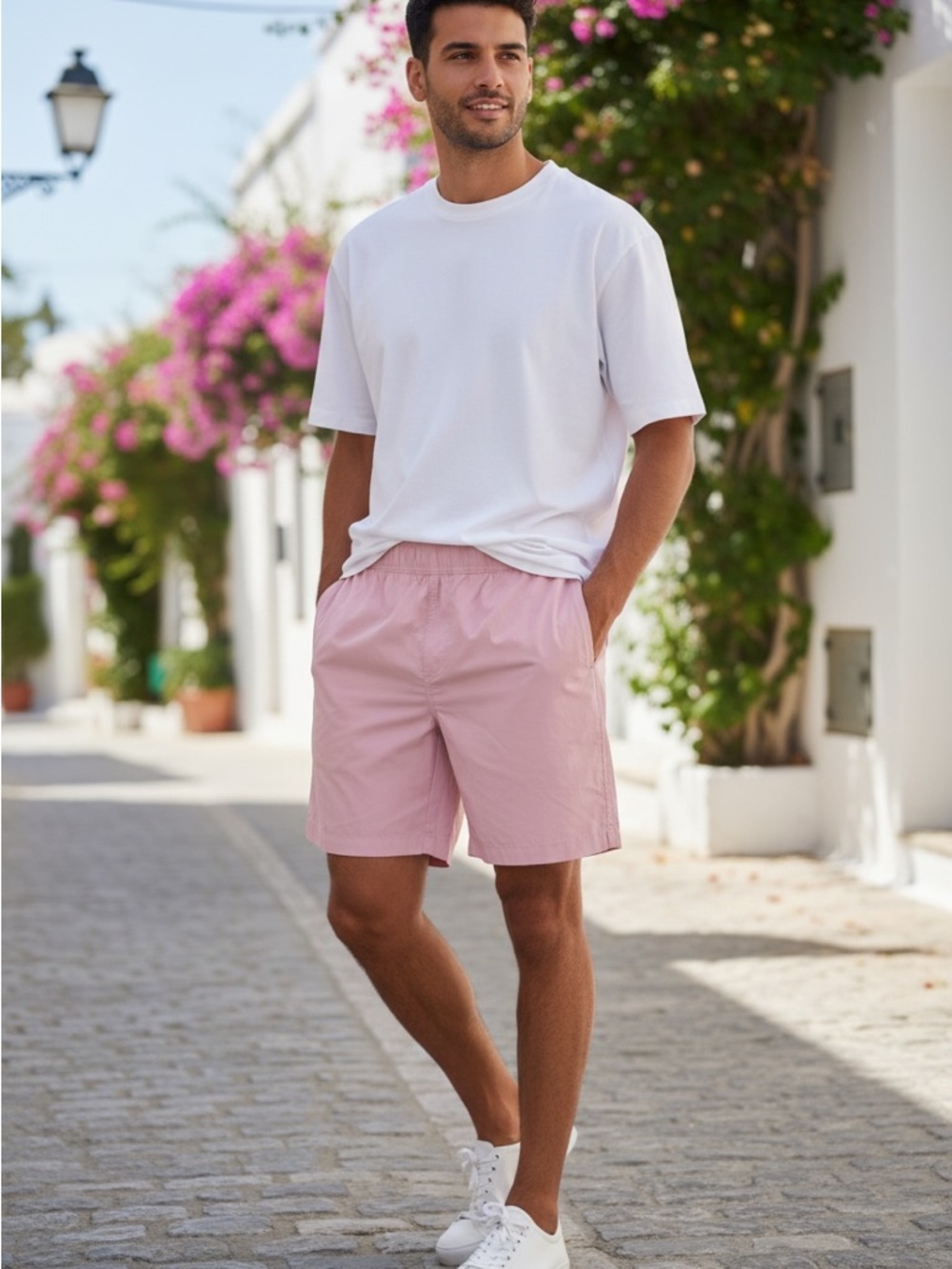 NWT Onia Petal Pink Stretch Nylon 6" Swim Short Size Large